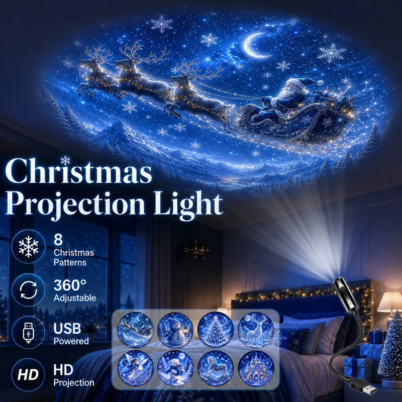 Christmas Projection Night Light